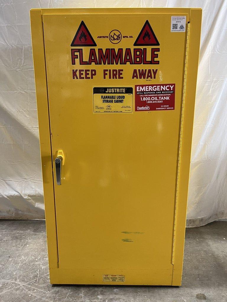 Justrite RM08762 Flammable Safety Cabinet for Secure Chemical Storage